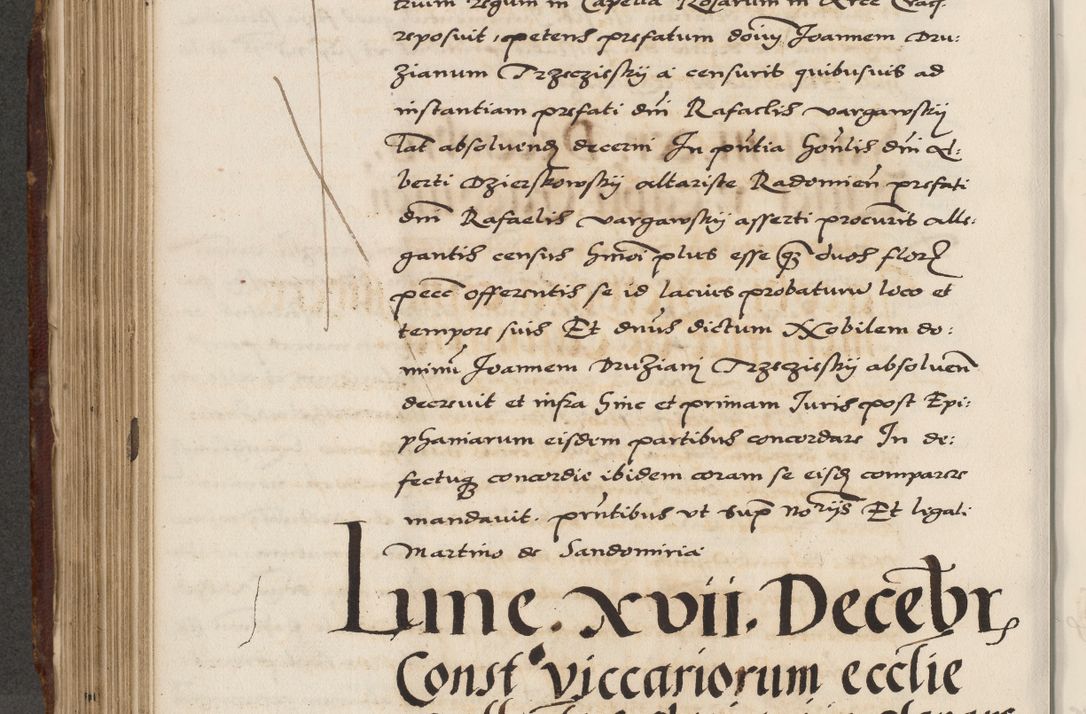 Zdjęcie nr 438 dla obiektu archiwalnego: Acta actorum causarum, sententiarum, obligationum et mandatorum coram reverendo patre et domini nostri domini Pauli divina providencia pape tertii, anno decimo quarto, a die et mense infrascriptis foeliciter continuantur. Annus coronancionis Pauli papae tercii a die tercia mensis Novembris inchoatur