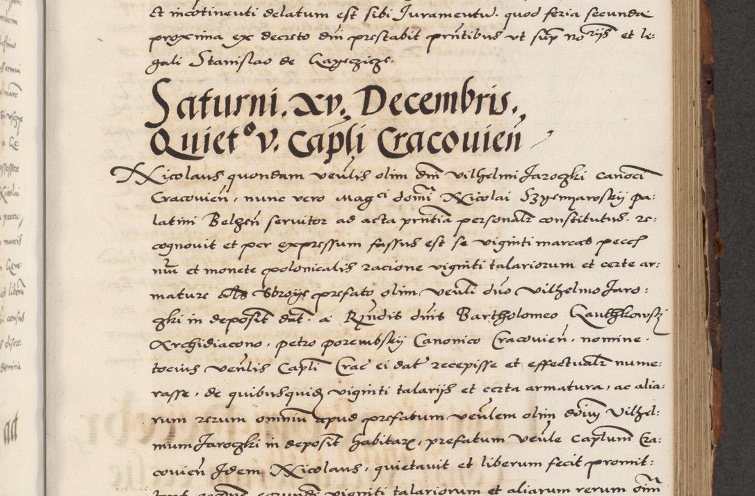 Zdjęcie nr 437 dla obiektu archiwalnego: Acta actorum causarum, sententiarum, obligationum et mandatorum coram reverendo patre et domini nostri domini Pauli divina providencia pape tertii, anno decimo quarto, a die et mense infrascriptis foeliciter continuantur. Annus coronancionis Pauli papae tercii a die tercia mensis Novembris inchoatur