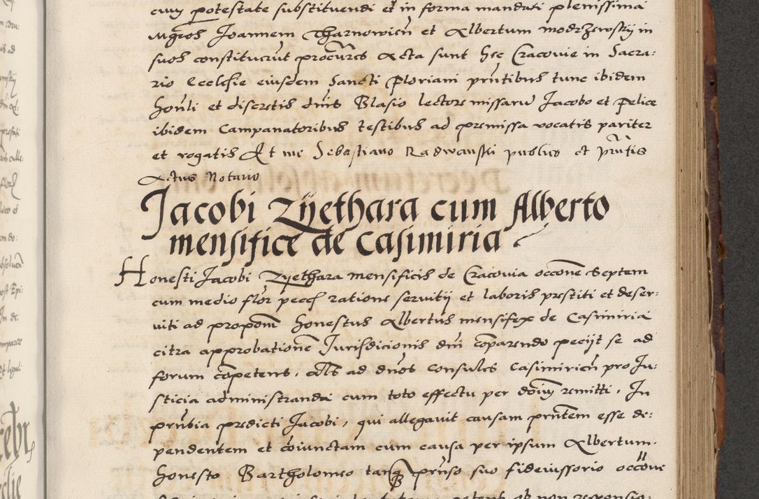 Zdjęcie nr 439 dla obiektu archiwalnego: Acta actorum causarum, sententiarum, obligationum et mandatorum coram reverendo patre et domini nostri domini Pauli divina providencia pape tertii, anno decimo quarto, a die et mense infrascriptis foeliciter continuantur. Annus coronancionis Pauli papae tercii a die tercia mensis Novembris inchoatur