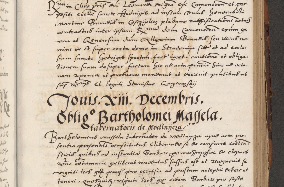 Zdjęcie nr 431 dla obiektu archiwalnego: Acta actorum causarum, sententiarum, obligationum et mandatorum coram reverendo patre et domini nostri domini Pauli divina providencia pape tertii, anno decimo quarto, a die et mense infrascriptis foeliciter continuantur. Annus coronancionis Pauli papae tercii a die tercia mensis Novembris inchoatur