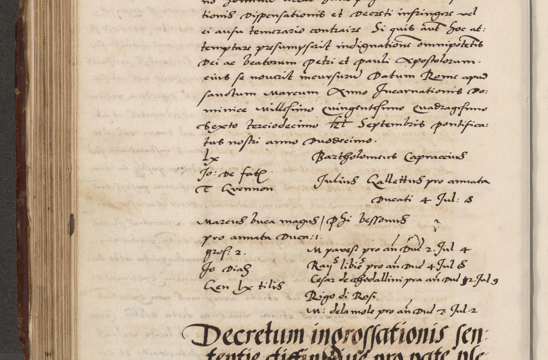 Zdjęcie nr 420 dla obiektu archiwalnego: Acta actorum causarum, sententiarum, obligationum et mandatorum coram reverendo patre et domini nostri domini Pauli divina providencia pape tertii, anno decimo quarto, a die et mense infrascriptis foeliciter continuantur. Annus coronancionis Pauli papae tercii a die tercia mensis Novembris inchoatur