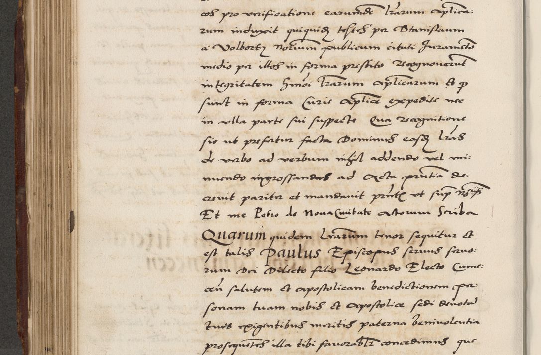 Zdjęcie nr 418 dla obiektu archiwalnego: Acta actorum causarum, sententiarum, obligationum et mandatorum coram reverendo patre et domini nostri domini Pauli divina providencia pape tertii, anno decimo quarto, a die et mense infrascriptis foeliciter continuantur. Annus coronancionis Pauli papae tercii a die tercia mensis Novembris inchoatur