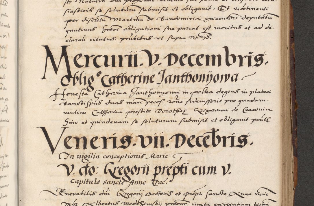 Zdjęcie nr 411 dla obiektu archiwalnego: Acta actorum causarum, sententiarum, obligationum et mandatorum coram reverendo patre et domini nostri domini Pauli divina providencia pape tertii, anno decimo quarto, a die et mense infrascriptis foeliciter continuantur. Annus coronancionis Pauli papae tercii a die tercia mensis Novembris inchoatur