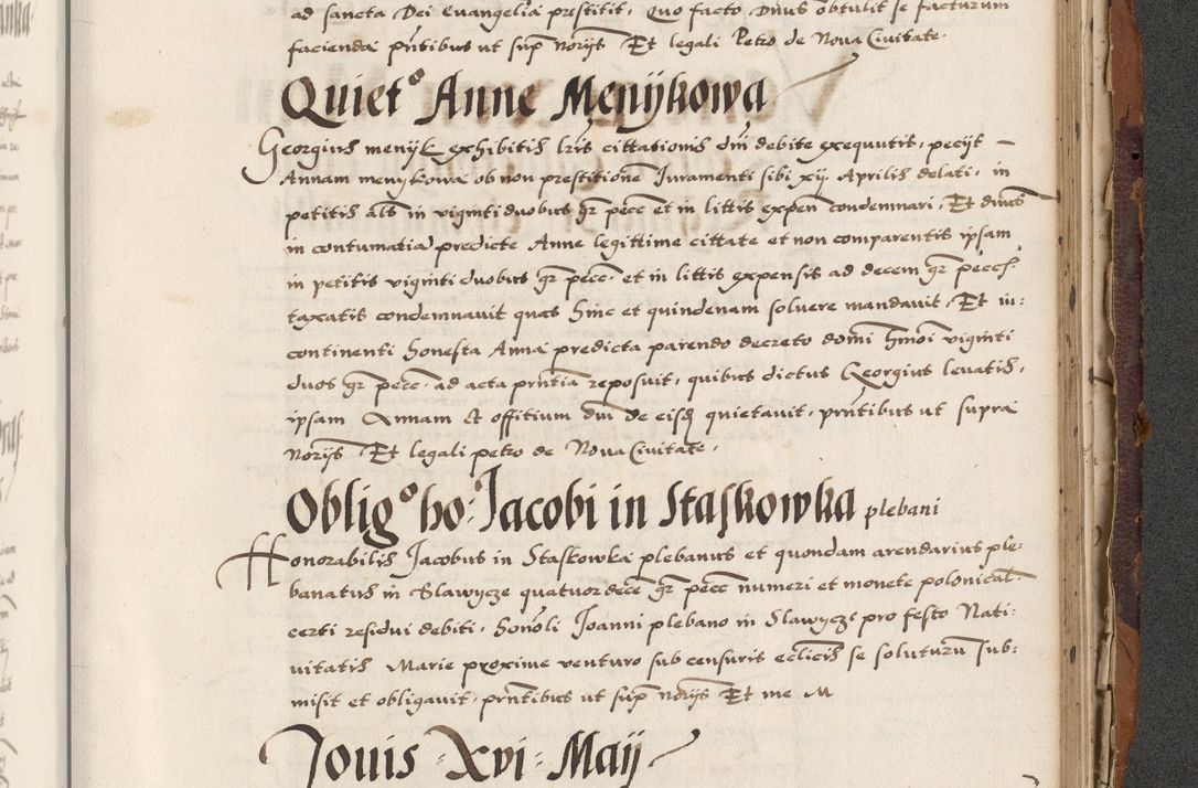 Zdjęcie nr 779 dla obiektu archiwalnego: Acta actorum causarum, sententiarum, obligationum et mandatorum coram reverendo patre et domini nostri domini Pauli divina providencia pape tertii, anno decimo quarto, a die et mense infrascriptis foeliciter continuantur. Annus coronancionis Pauli papae tercii a die tercia mensis Novembris inchoatur