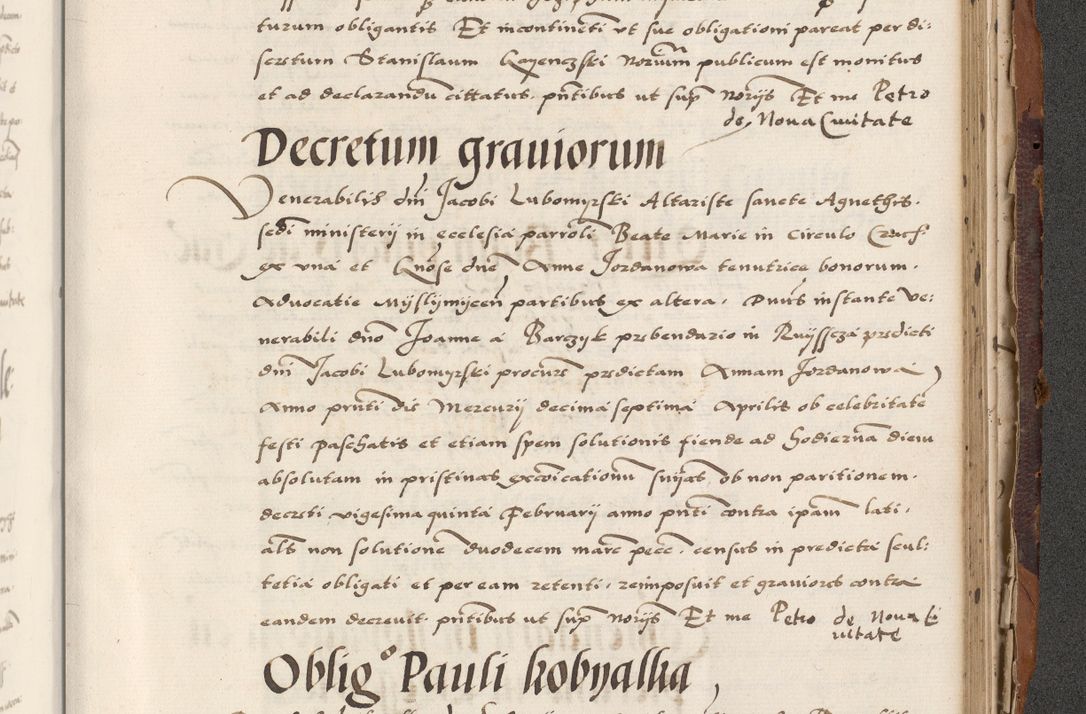 Zdjęcie nr 773 dla obiektu archiwalnego: Acta actorum causarum, sententiarum, obligationum et mandatorum coram reverendo patre et domini nostri domini Pauli divina providencia pape tertii, anno decimo quarto, a die et mense infrascriptis foeliciter continuantur. Annus coronancionis Pauli papae tercii a die tercia mensis Novembris inchoatur