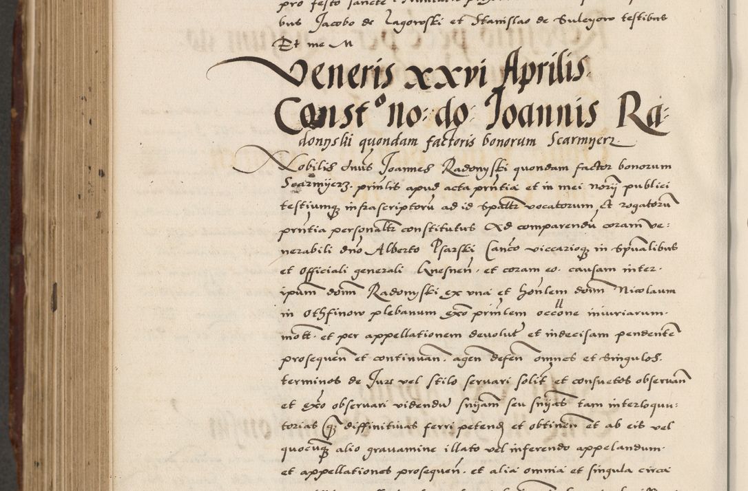 Zdjęcie nr 738 dla obiektu archiwalnego: Acta actorum causarum, sententiarum, obligationum et mandatorum coram reverendo patre et domini nostri domini Pauli divina providencia pape tertii, anno decimo quarto, a die et mense infrascriptis foeliciter continuantur. Annus coronancionis Pauli papae tercii a die tercia mensis Novembris inchoatur