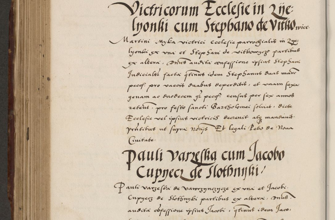 Zdjęcie nr 718 dla obiektu archiwalnego: Acta actorum causarum, sententiarum, obligationum et mandatorum coram reverendo patre et domini nostri domini Pauli divina providencia pape tertii, anno decimo quarto, a die et mense infrascriptis foeliciter continuantur. Annus coronancionis Pauli papae tercii a die tercia mensis Novembris inchoatur
