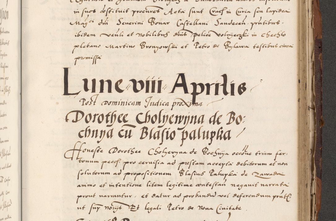 Zdjęcie nr 693 dla obiektu archiwalnego: Acta actorum causarum, sententiarum, obligationum et mandatorum coram reverendo patre et domini nostri domini Pauli divina providencia pape tertii, anno decimo quarto, a die et mense infrascriptis foeliciter continuantur. Annus coronancionis Pauli papae tercii a die tercia mensis Novembris inchoatur