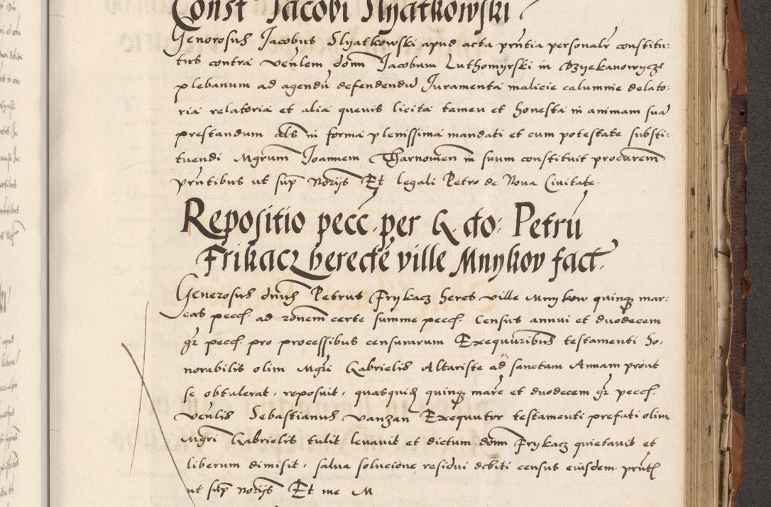 Zdjęcie nr 677 dla obiektu archiwalnego: Acta actorum causarum, sententiarum, obligationum et mandatorum coram reverendo patre et domini nostri domini Pauli divina providencia pape tertii, anno decimo quarto, a die et mense infrascriptis foeliciter continuantur. Annus coronancionis Pauli papae tercii a die tercia mensis Novembris inchoatur