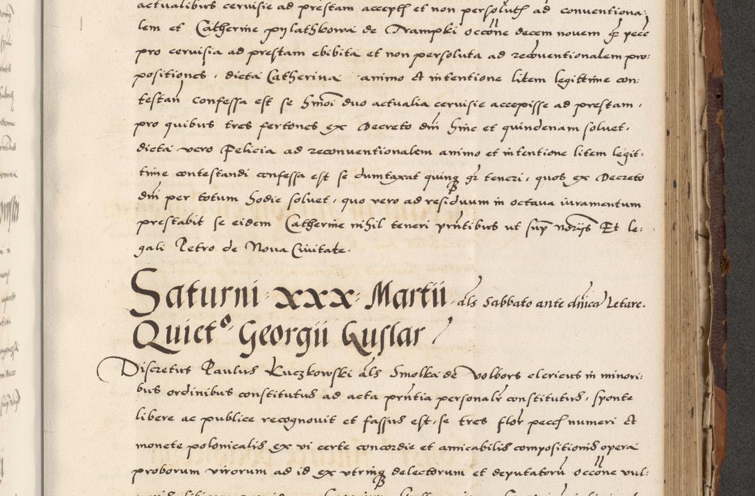 Zdjęcie nr 647 dla obiektu archiwalnego: Acta actorum causarum, sententiarum, obligationum et mandatorum coram reverendo patre et domini nostri domini Pauli divina providencia pape tertii, anno decimo quarto, a die et mense infrascriptis foeliciter continuantur. Annus coronancionis Pauli papae tercii a die tercia mensis Novembris inchoatur