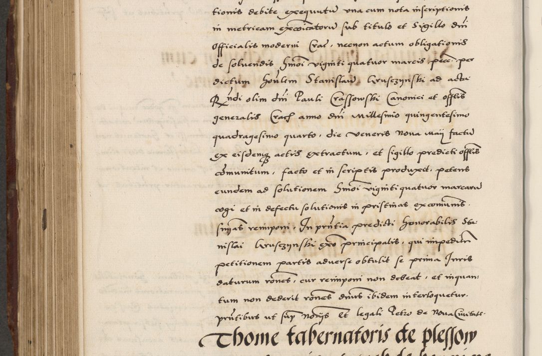 Zdjęcie nr 628 dla obiektu archiwalnego: Acta actorum causarum, sententiarum, obligationum et mandatorum coram reverendo patre et domini nostri domini Pauli divina providencia pape tertii, anno decimo quarto, a die et mense infrascriptis foeliciter continuantur. Annus coronancionis Pauli papae tercii a die tercia mensis Novembris inchoatur