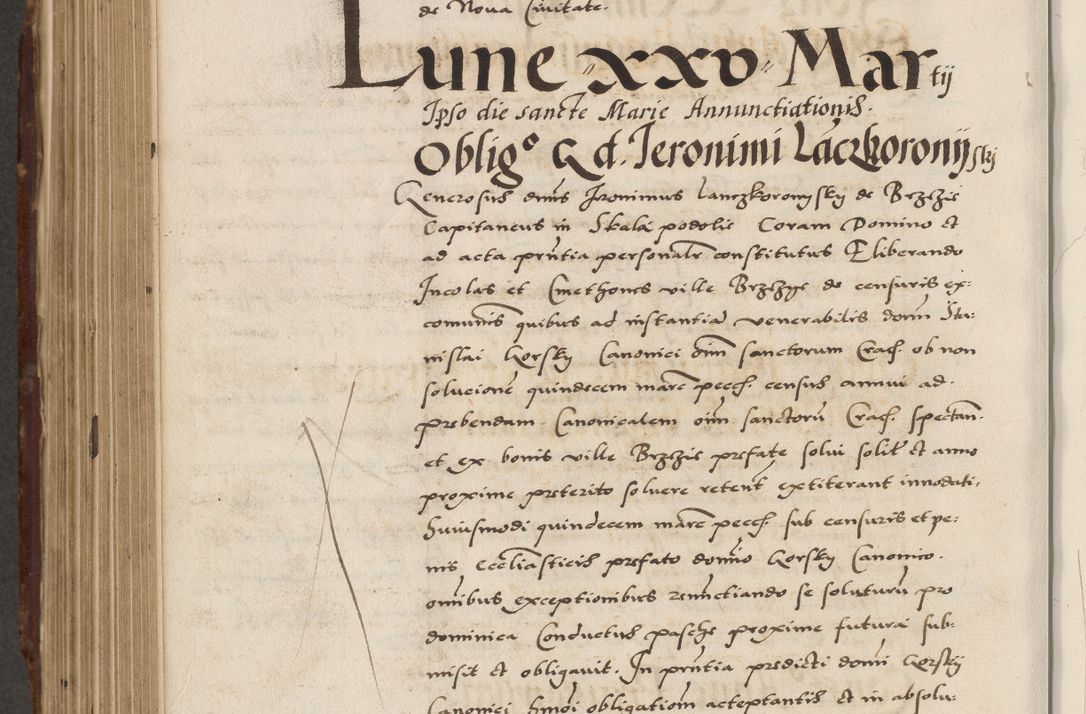 Zdjęcie nr 618 dla obiektu archiwalnego: Acta actorum causarum, sententiarum, obligationum et mandatorum coram reverendo patre et domini nostri domini Pauli divina providencia pape tertii, anno decimo quarto, a die et mense infrascriptis foeliciter continuantur. Annus coronancionis Pauli papae tercii a die tercia mensis Novembris inchoatur