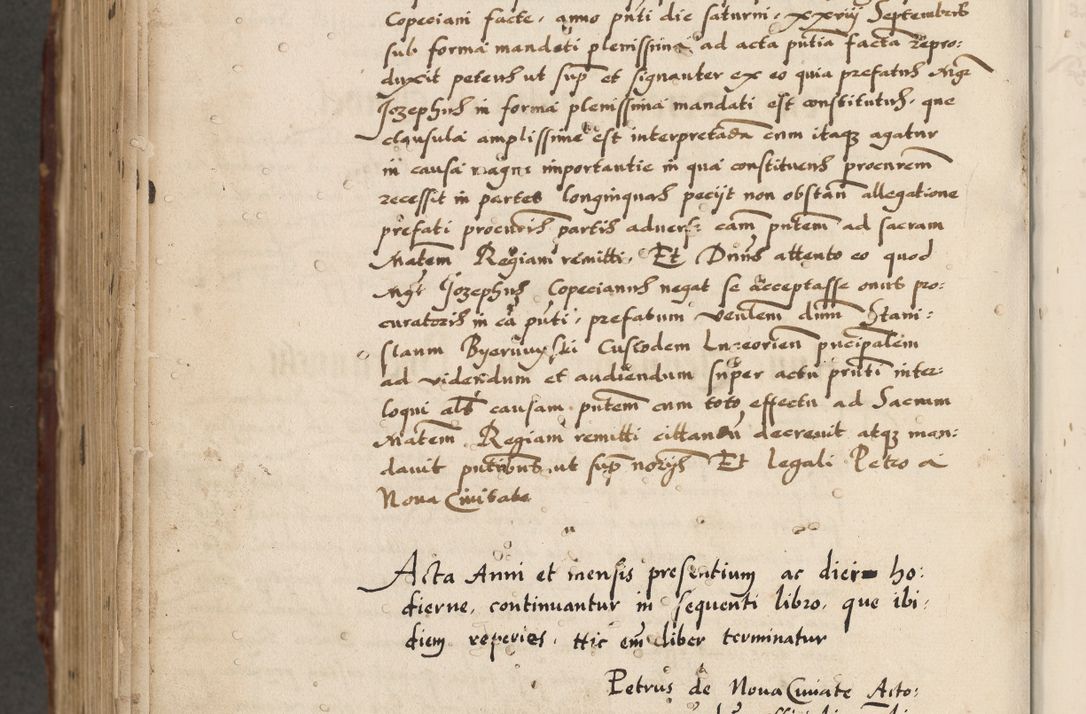 Zdjęcie nr 988 dla obiektu archiwalnego: Acta actorum causarum, sententiarum, obligationum et mandatorum coram reverendo patre et domini nostri domini Pauli divina providencia pape tertii, anno decimo quarto, a die et mense infrascriptis foeliciter continuantur. Annus coronancionis Pauli papae tercii a die tercia mensis Novembris inchoatur