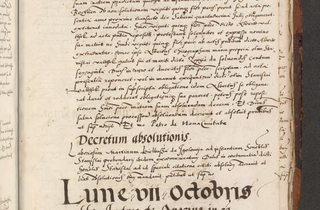 Zdjęcie nr 975 dla obiektu archiwalnego: Acta actorum causarum, sententiarum, obligationum et mandatorum coram reverendo patre et domini nostri domini Pauli divina providencia pape tertii, anno decimo quarto, a die et mense infrascriptis foeliciter continuantur. Annus coronancionis Pauli papae tercii a die tercia mensis Novembris inchoatur