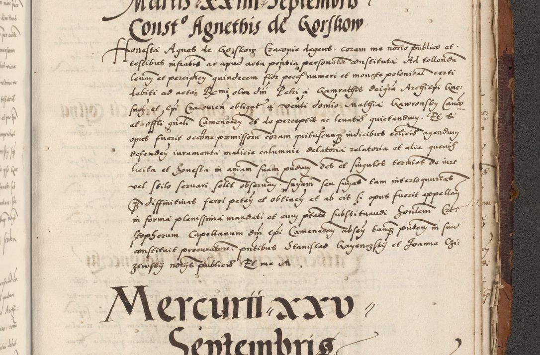 Zdjęcie nr 957 dla obiektu archiwalnego: Acta actorum causarum, sententiarum, obligationum et mandatorum coram reverendo patre et domini nostri domini Pauli divina providencia pape tertii, anno decimo quarto, a die et mense infrascriptis foeliciter continuantur. Annus coronancionis Pauli papae tercii a die tercia mensis Novembris inchoatur