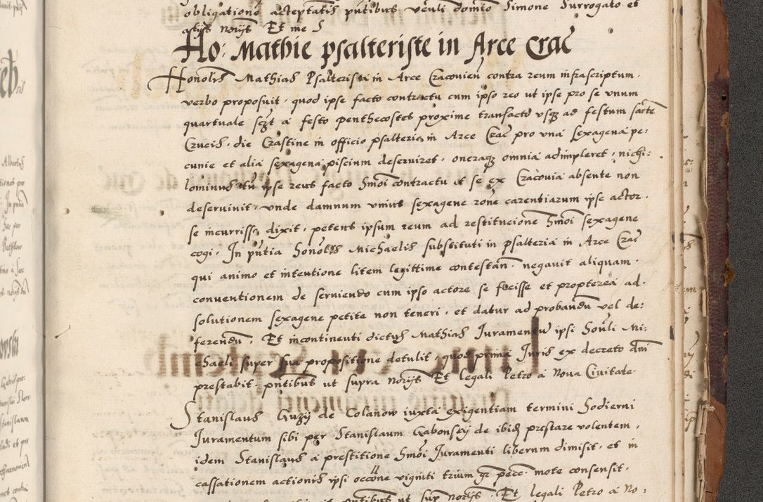 Zdjęcie nr 947 dla obiektu archiwalnego: Acta actorum causarum, sententiarum, obligationum et mandatorum coram reverendo patre et domini nostri domini Pauli divina providencia pape tertii, anno decimo quarto, a die et mense infrascriptis foeliciter continuantur. Annus coronancionis Pauli papae tercii a die tercia mensis Novembris inchoatur