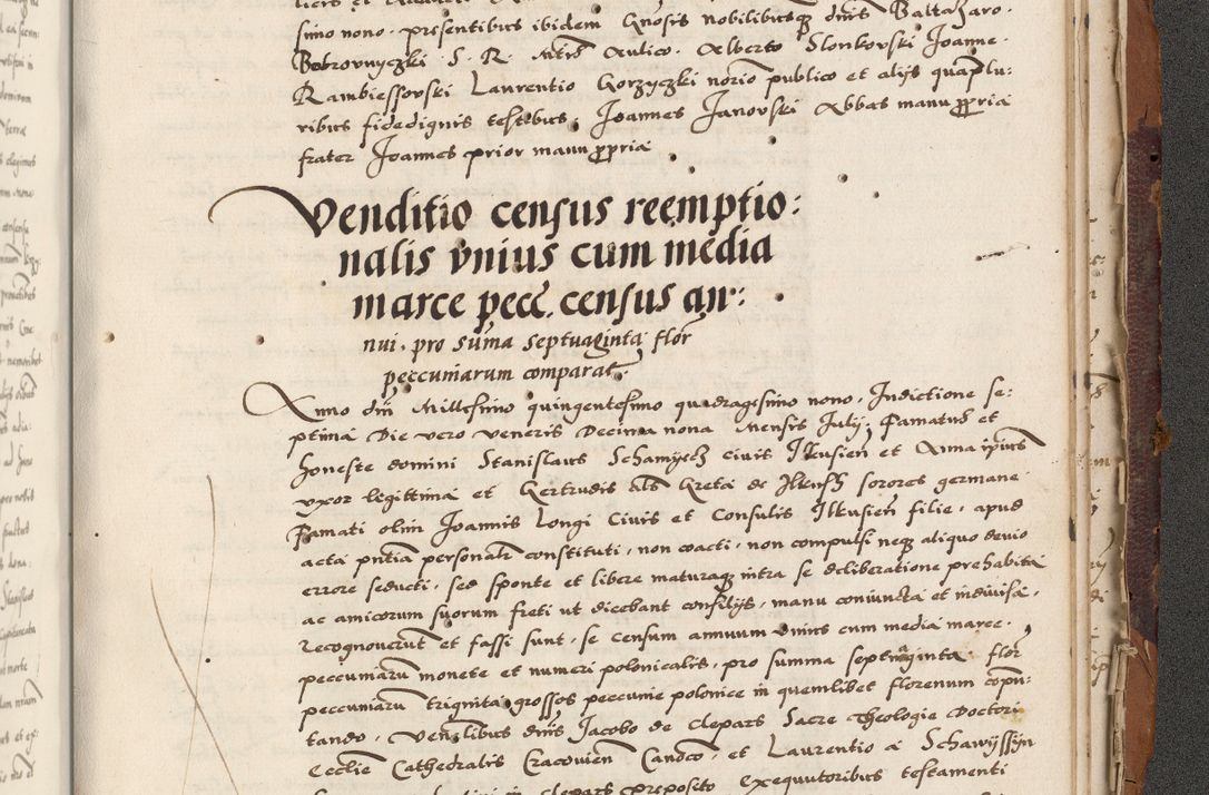 Zdjęcie nr 935 dla obiektu archiwalnego: Acta actorum causarum, sententiarum, obligationum et mandatorum coram reverendo patre et domini nostri domini Pauli divina providencia pape tertii, anno decimo quarto, a die et mense infrascriptis foeliciter continuantur. Annus coronancionis Pauli papae tercii a die tercia mensis Novembris inchoatur
