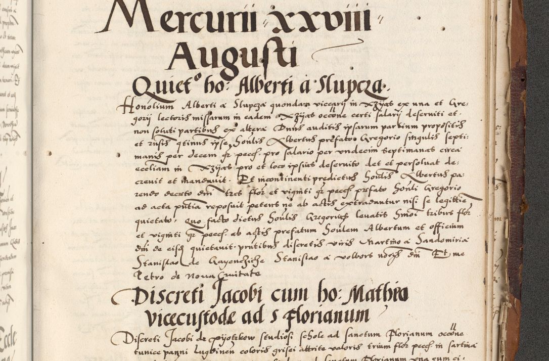Zdjęcie nr 923 dla obiektu archiwalnego: Acta actorum causarum, sententiarum, obligationum et mandatorum coram reverendo patre et domini nostri domini Pauli divina providencia pape tertii, anno decimo quarto, a die et mense infrascriptis foeliciter continuantur. Annus coronancionis Pauli papae tercii a die tercia mensis Novembris inchoatur