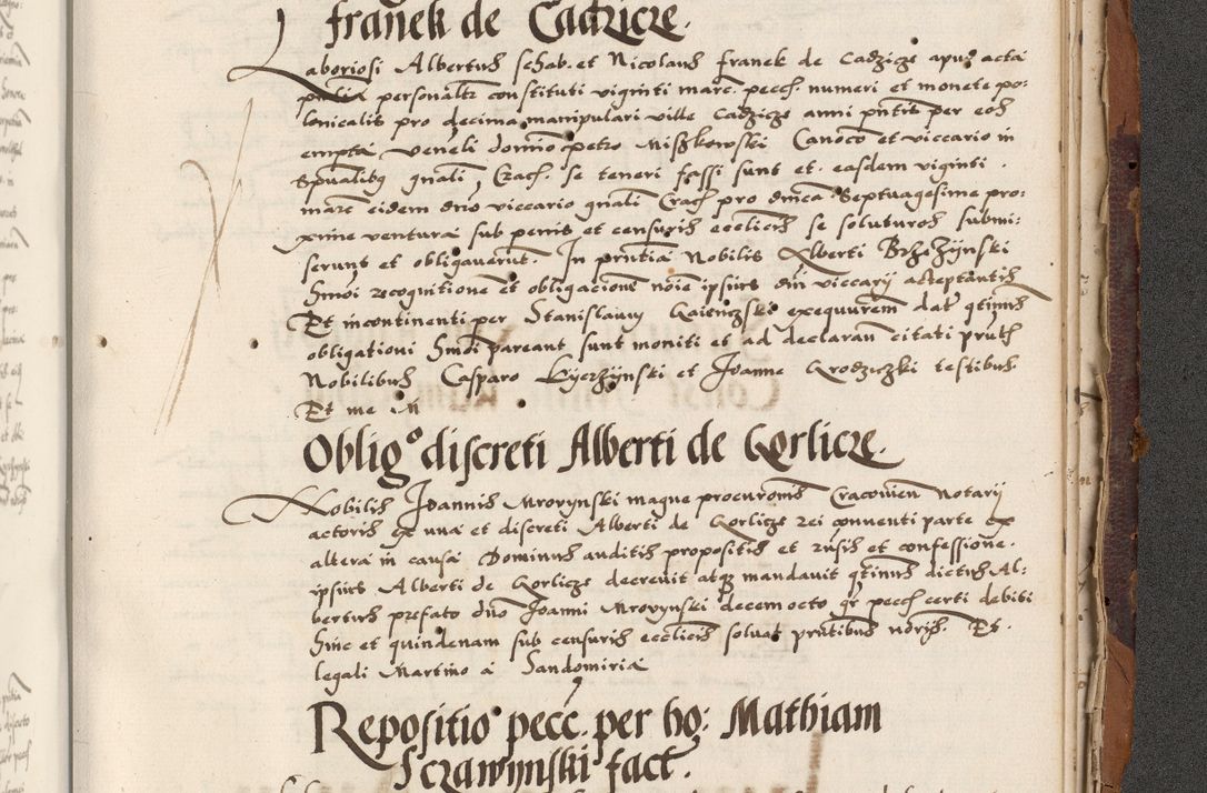 Zdjęcie nr 917 dla obiektu archiwalnego: Acta actorum causarum, sententiarum, obligationum et mandatorum coram reverendo patre et domini nostri domini Pauli divina providencia pape tertii, anno decimo quarto, a die et mense infrascriptis foeliciter continuantur. Annus coronancionis Pauli papae tercii a die tercia mensis Novembris inchoatur