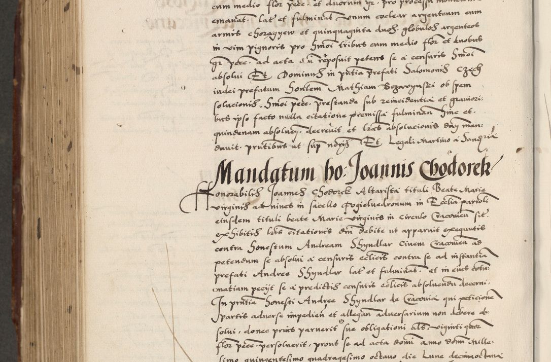 Zdjęcie nr 912 dla obiektu archiwalnego: Acta actorum causarum, sententiarum, obligationum et mandatorum coram reverendo patre et domini nostri domini Pauli divina providencia pape tertii, anno decimo quarto, a die et mense infrascriptis foeliciter continuantur. Annus coronancionis Pauli papae tercii a die tercia mensis Novembris inchoatur