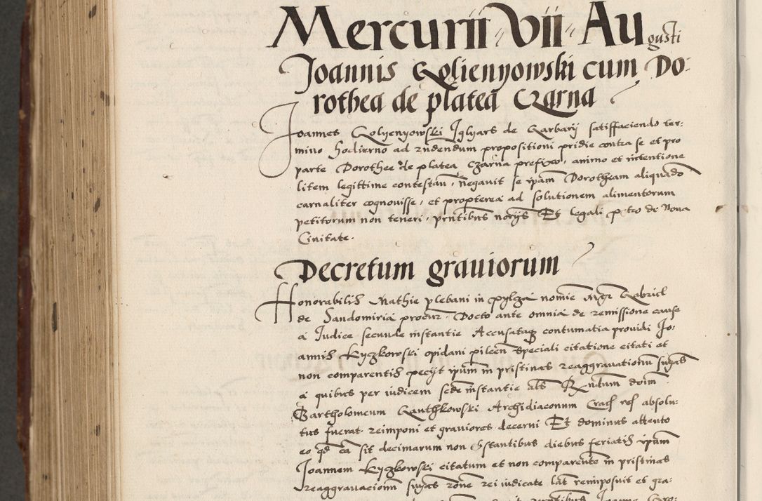 Zdjęcie nr 910 dla obiektu archiwalnego: Acta actorum causarum, sententiarum, obligationum et mandatorum coram reverendo patre et domini nostri domini Pauli divina providencia pape tertii, anno decimo quarto, a die et mense infrascriptis foeliciter continuantur. Annus coronancionis Pauli papae tercii a die tercia mensis Novembris inchoatur
