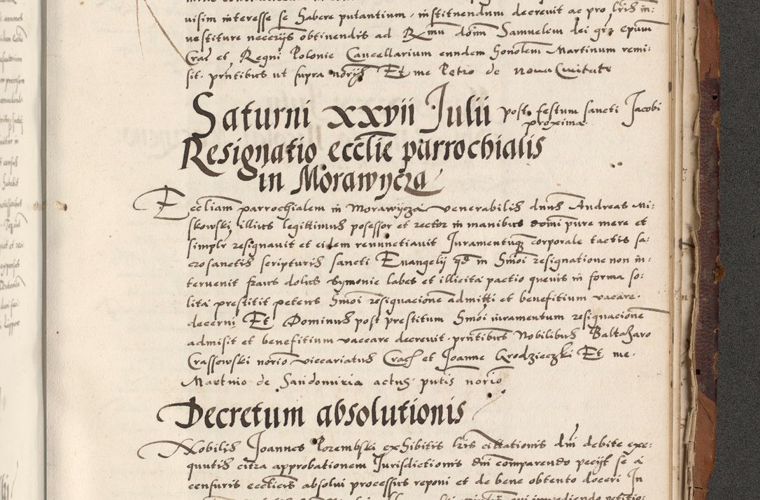 Zdjęcie nr 905 dla obiektu archiwalnego: Acta actorum causarum, sententiarum, obligationum et mandatorum coram reverendo patre et domini nostri domini Pauli divina providencia pape tertii, anno decimo quarto, a die et mense infrascriptis foeliciter continuantur. Annus coronancionis Pauli papae tercii a die tercia mensis Novembris inchoatur