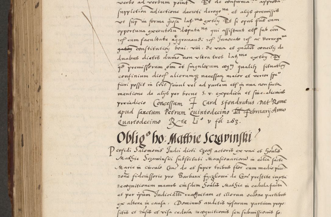 Zdjęcie nr 888 dla obiektu archiwalnego: Acta actorum causarum, sententiarum, obligationum et mandatorum coram reverendo patre et domini nostri domini Pauli divina providencia pape tertii, anno decimo quarto, a die et mense infrascriptis foeliciter continuantur. Annus coronancionis Pauli papae tercii a die tercia mensis Novembris inchoatur