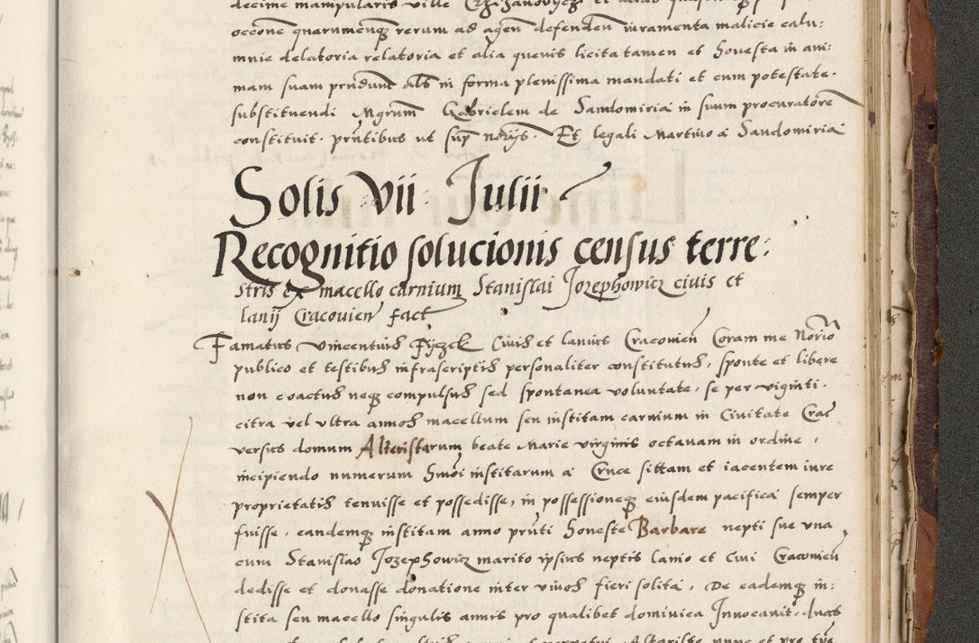 Zdjęcie nr 879 dla obiektu archiwalnego: Acta actorum causarum, sententiarum, obligationum et mandatorum coram reverendo patre et domini nostri domini Pauli divina providencia pape tertii, anno decimo quarto, a die et mense infrascriptis foeliciter continuantur. Annus coronancionis Pauli papae tercii a die tercia mensis Novembris inchoatur