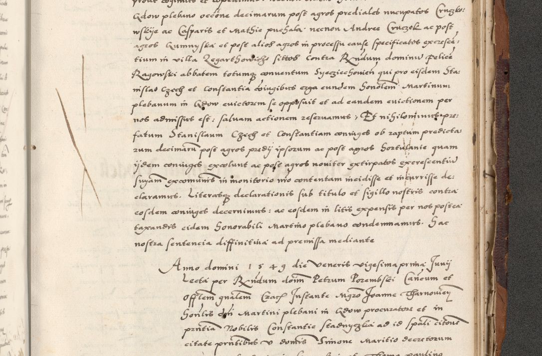 Zdjęcie nr 859 dla obiektu archiwalnego: Acta actorum causarum, sententiarum, obligationum et mandatorum coram reverendo patre et domini nostri domini Pauli divina providencia pape tertii, anno decimo quarto, a die et mense infrascriptis foeliciter continuantur. Annus coronancionis Pauli papae tercii a die tercia mensis Novembris inchoatur