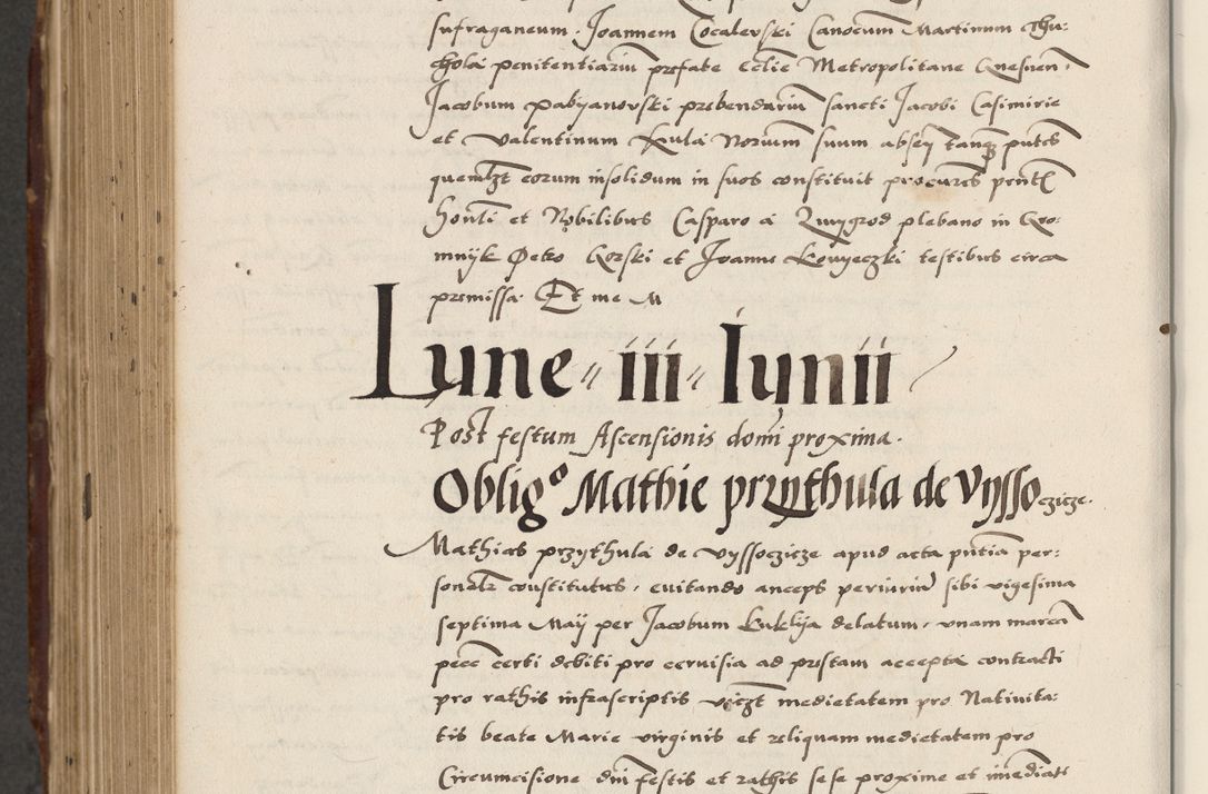 Zdjęcie nr 824 dla obiektu archiwalnego: Acta actorum causarum, sententiarum, obligationum et mandatorum coram reverendo patre et domini nostri domini Pauli divina providencia pape tertii, anno decimo quarto, a die et mense infrascriptis foeliciter continuantur. Annus coronancionis Pauli papae tercii a die tercia mensis Novembris inchoatur