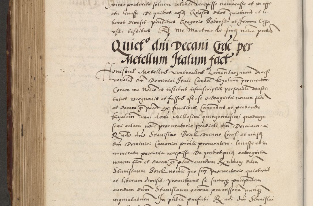 Zdjęcie nr 822 dla obiektu archiwalnego: Acta actorum causarum, sententiarum, obligationum et mandatorum coram reverendo patre et domini nostri domini Pauli divina providencia pape tertii, anno decimo quarto, a die et mense infrascriptis foeliciter continuantur. Annus coronancionis Pauli papae tercii a die tercia mensis Novembris inchoatur