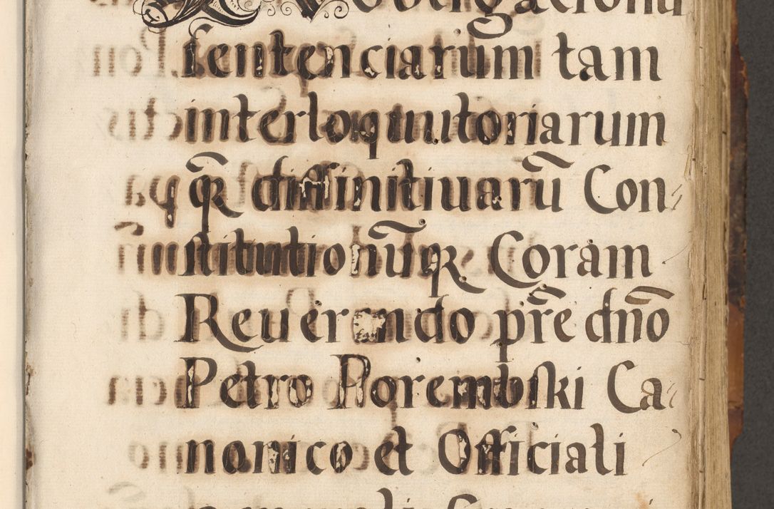 Zdjęcie nr 4 dla obiektu archiwalnego: Acta causarum, obligacionum, sentenciarum tam interlocutoriarum quam diffinitivarum constitutionumque coram reverendo patre domino Petro Porembski canonico et officiali generali Cracoviensi de anno Domini millesimo quingentesimo quadragesimo nono, cuius indictio septima, pontificatus sanctissimi in Christo patris et domini nostri domini Pauli divina providencia tercii, anno ipsius nacionis Pauli pape terciii die tercia mensis Novembris inchoatur
