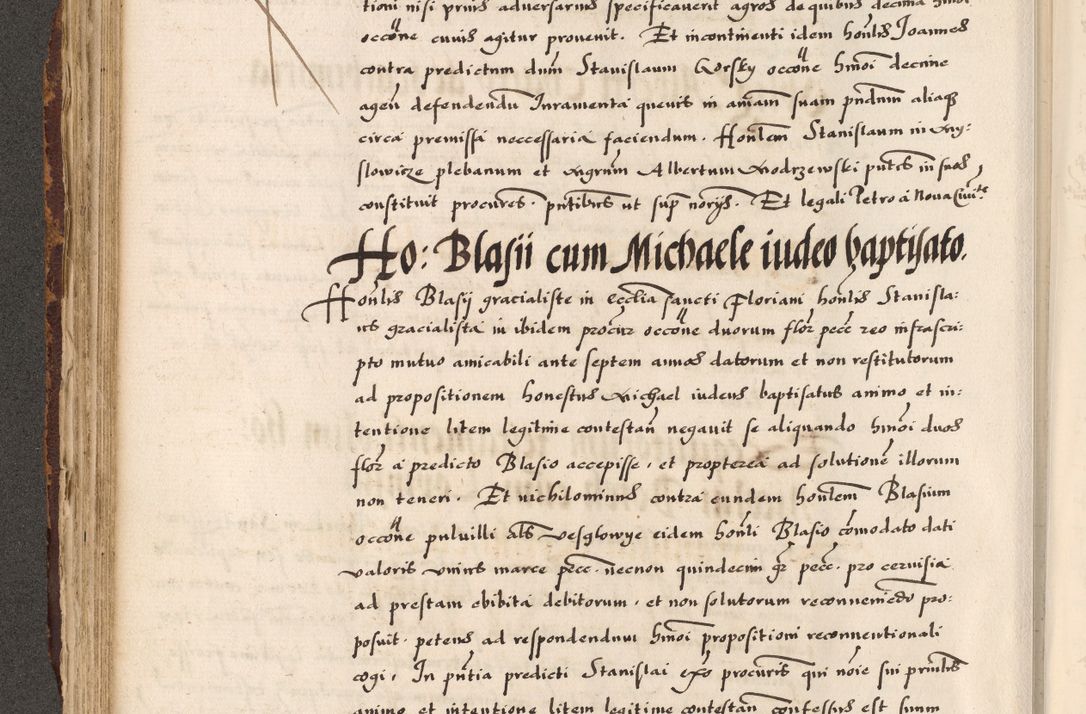 Zdjęcie nr 8 dla obiektu archiwalnego: Acta causarum, obligacionum, sentenciarum tam interlocutoriarum quam diffinitivarum constitutionumque coram reverendo patre domino Petro Porembski canonico et officiali generali Cracoviensi de anno Domini millesimo quingentesimo quadragesimo nono, cuius indictio septima, pontificatus sanctissimi in Christo patris et domini nostri domini Pauli divina providencia tercii, anno ipsius nacionis Pauli pape terciii die tercia mensis Novembris inchoatur