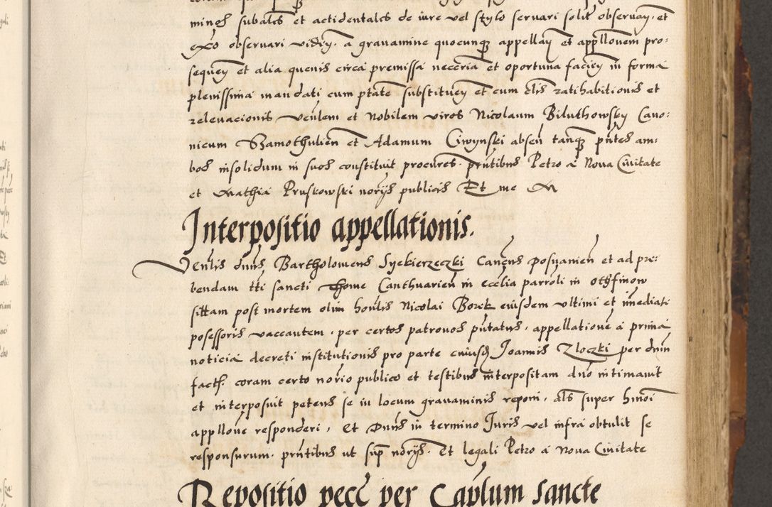 Zdjęcie nr 13 dla obiektu archiwalnego: Acta causarum, obligacionum, sentenciarum tam interlocutoriarum quam diffinitivarum constitutionumque coram reverendo patre domino Petro Porembski canonico et officiali generali Cracoviensi de anno Domini millesimo quingentesimo quadragesimo nono, cuius indictio septima, pontificatus sanctissimi in Christo patris et domini nostri domini Pauli divina providencia tercii, anno ipsius nacionis Pauli pape terciii die tercia mensis Novembris inchoatur
