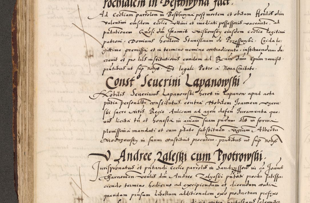 Zdjęcie nr 16 dla obiektu archiwalnego: Acta causarum, obligacionum, sentenciarum tam interlocutoriarum quam diffinitivarum constitutionumque coram reverendo patre domino Petro Porembski canonico et officiali generali Cracoviensi de anno Domini millesimo quingentesimo quadragesimo nono, cuius indictio septima, pontificatus sanctissimi in Christo patris et domini nostri domini Pauli divina providencia tercii, anno ipsius nacionis Pauli pape terciii die tercia mensis Novembris inchoatur