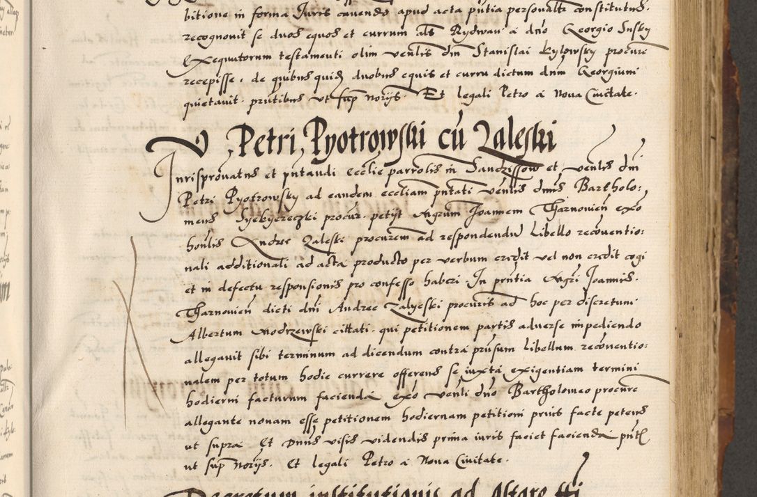 Zdjęcie nr 17 dla obiektu archiwalnego: Acta causarum, obligacionum, sentenciarum tam interlocutoriarum quam diffinitivarum constitutionumque coram reverendo patre domino Petro Porembski canonico et officiali generali Cracoviensi de anno Domini millesimo quingentesimo quadragesimo nono, cuius indictio septima, pontificatus sanctissimi in Christo patris et domini nostri domini Pauli divina providencia tercii, anno ipsius nacionis Pauli pape terciii die tercia mensis Novembris inchoatur