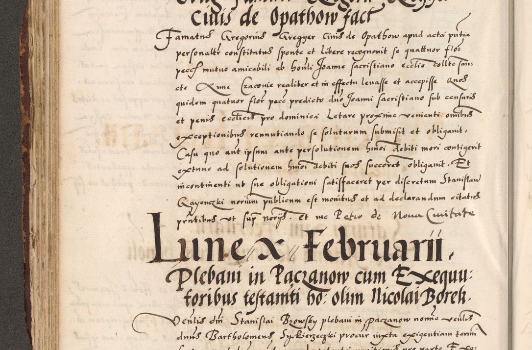 Zdjęcie nr 21 dla obiektu archiwalnego: Acta causarum, obligacionum, sentenciarum tam interlocutoriarum quam diffinitivarum constitutionumque coram reverendo patre domino Petro Porembski canonico et officiali generali Cracoviensi de anno Domini millesimo quingentesimo quadragesimo nono, cuius indictio septima, pontificatus sanctissimi in Christo patris et domini nostri domini Pauli divina providencia tercii, anno ipsius nacionis Pauli pape terciii die tercia mensis Novembris inchoatur