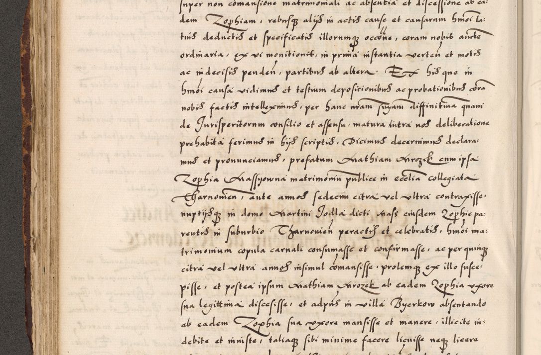 Zdjęcie nr 25 dla obiektu archiwalnego: Acta causarum, obligacionum, sentenciarum tam interlocutoriarum quam diffinitivarum constitutionumque coram reverendo patre domino Petro Porembski canonico et officiali generali Cracoviensi de anno Domini millesimo quingentesimo quadragesimo nono, cuius indictio septima, pontificatus sanctissimi in Christo patris et domini nostri domini Pauli divina providencia tercii, anno ipsius nacionis Pauli pape terciii die tercia mensis Novembris inchoatur
