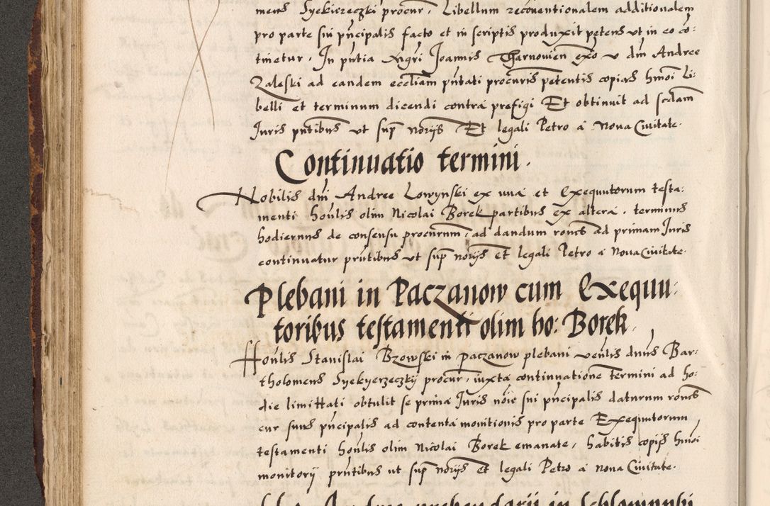 Zdjęcie nr 27 dla obiektu archiwalnego: Acta causarum, obligacionum, sentenciarum tam interlocutoriarum quam diffinitivarum constitutionumque coram reverendo patre domino Petro Porembski canonico et officiali generali Cracoviensi de anno Domini millesimo quingentesimo quadragesimo nono, cuius indictio septima, pontificatus sanctissimi in Christo patris et domini nostri domini Pauli divina providencia tercii, anno ipsius nacionis Pauli pape terciii die tercia mensis Novembris inchoatur