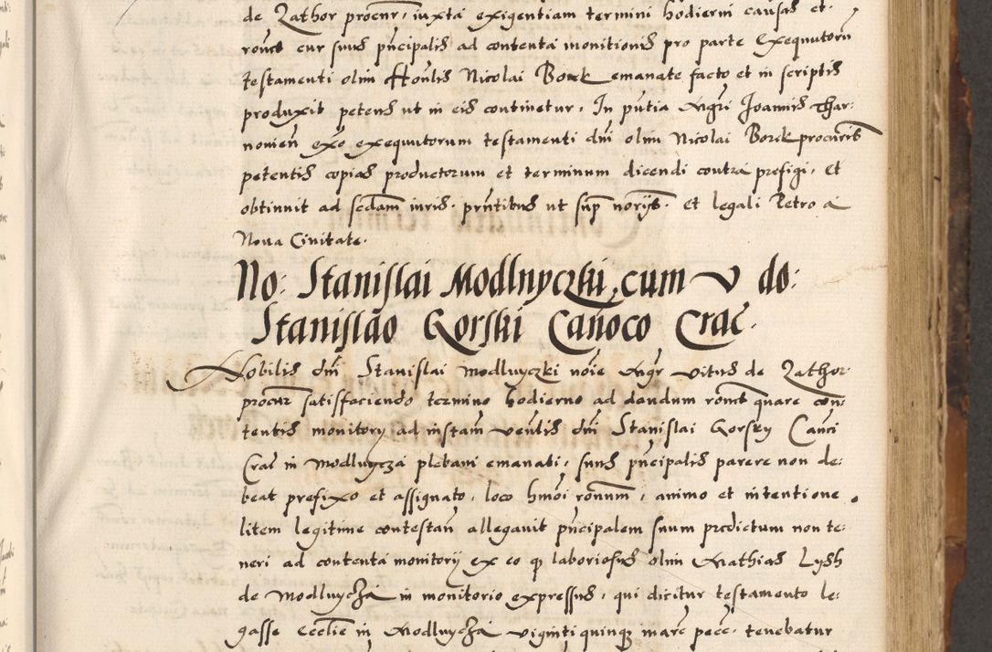 Zdjęcie nr 28 dla obiektu archiwalnego: Acta causarum, obligacionum, sentenciarum tam interlocutoriarum quam diffinitivarum constitutionumque coram reverendo patre domino Petro Porembski canonico et officiali generali Cracoviensi de anno Domini millesimo quingentesimo quadragesimo nono, cuius indictio septima, pontificatus sanctissimi in Christo patris et domini nostri domini Pauli divina providencia tercii, anno ipsius nacionis Pauli pape terciii die tercia mensis Novembris inchoatur