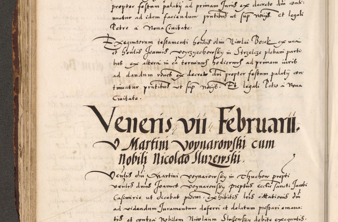 Zdjęcie nr 29 dla obiektu archiwalnego: Acta causarum, obligacionum, sentenciarum tam interlocutoriarum quam diffinitivarum constitutionumque coram reverendo patre domino Petro Porembski canonico et officiali generali Cracoviensi de anno Domini millesimo quingentesimo quadragesimo nono, cuius indictio septima, pontificatus sanctissimi in Christo patris et domini nostri domini Pauli divina providencia tercii, anno ipsius nacionis Pauli pape terciii die tercia mensis Novembris inchoatur