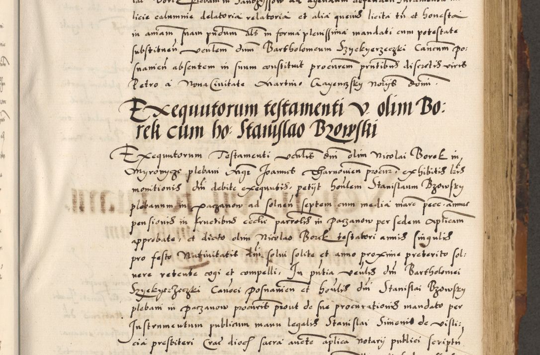 Zdjęcie nr 30 dla obiektu archiwalnego: Acta causarum, obligacionum, sentenciarum tam interlocutoriarum quam diffinitivarum constitutionumque coram reverendo patre domino Petro Porembski canonico et officiali generali Cracoviensi de anno Domini millesimo quingentesimo quadragesimo nono, cuius indictio septima, pontificatus sanctissimi in Christo patris et domini nostri domini Pauli divina providencia tercii, anno ipsius nacionis Pauli pape terciii die tercia mensis Novembris inchoatur