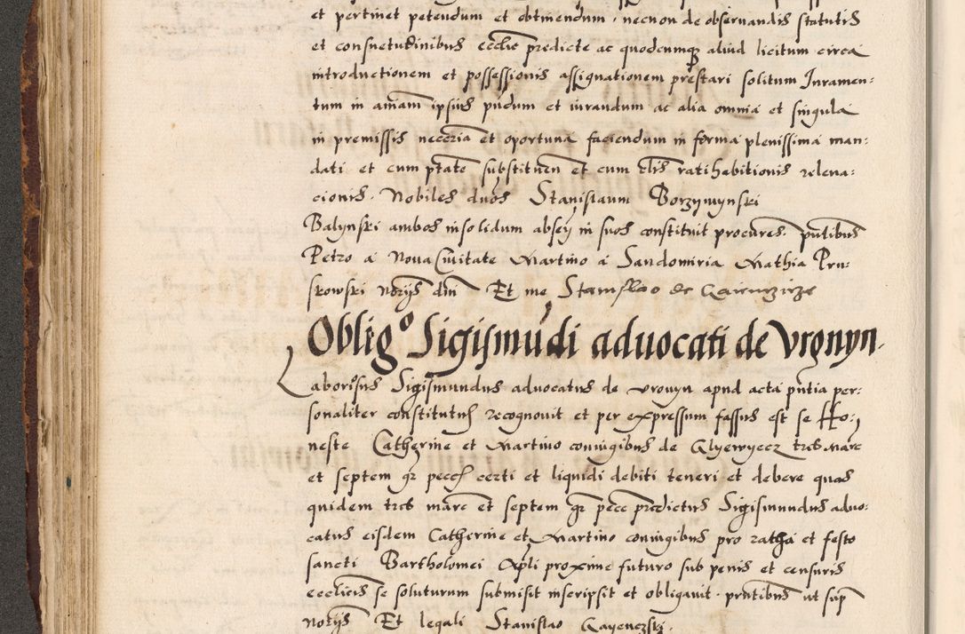 Zdjęcie nr 42 dla obiektu archiwalnego: Acta causarum, obligacionum, sentenciarum tam interlocutoriarum quam diffinitivarum constitutionumque coram reverendo patre domino Petro Porembski canonico et officiali generali Cracoviensi de anno Domini millesimo quingentesimo quadragesimo nono, cuius indictio septima, pontificatus sanctissimi in Christo patris et domini nostri domini Pauli divina providencia tercii, anno ipsius nacionis Pauli pape terciii die tercia mensis Novembris inchoatur