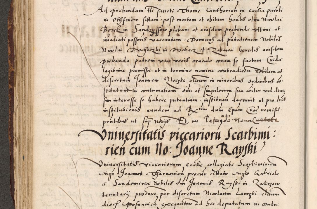 Zdjęcie nr 43 dla obiektu archiwalnego: Acta causarum, obligacionum, sentenciarum tam interlocutoriarum quam diffinitivarum constitutionumque coram reverendo patre domino Petro Porembski canonico et officiali generali Cracoviensi de anno Domini millesimo quingentesimo quadragesimo nono, cuius indictio septima, pontificatus sanctissimi in Christo patris et domini nostri domini Pauli divina providencia tercii, anno ipsius nacionis Pauli pape terciii die tercia mensis Novembris inchoatur