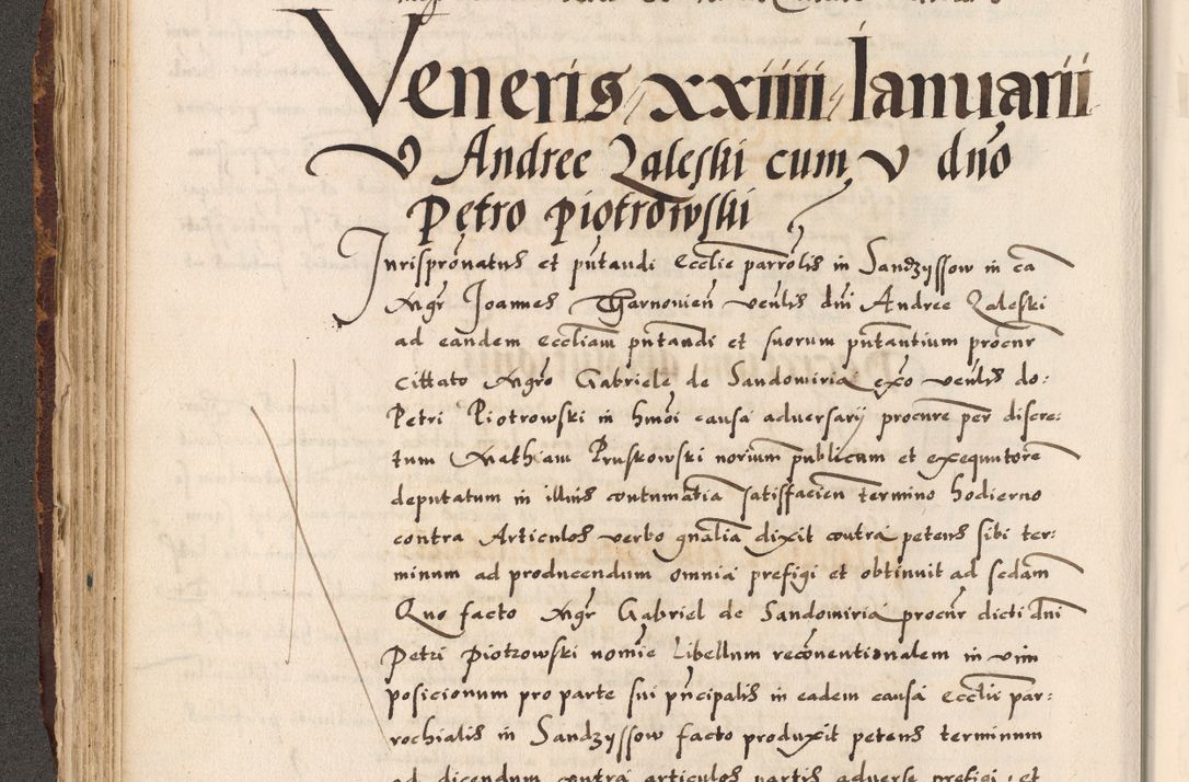 Zdjęcie nr 47 dla obiektu archiwalnego: Acta causarum, obligacionum, sentenciarum tam interlocutoriarum quam diffinitivarum constitutionumque coram reverendo patre domino Petro Porembski canonico et officiali generali Cracoviensi de anno Domini millesimo quingentesimo quadragesimo nono, cuius indictio septima, pontificatus sanctissimi in Christo patris et domini nostri domini Pauli divina providencia tercii, anno ipsius nacionis Pauli pape terciii die tercia mensis Novembris inchoatur