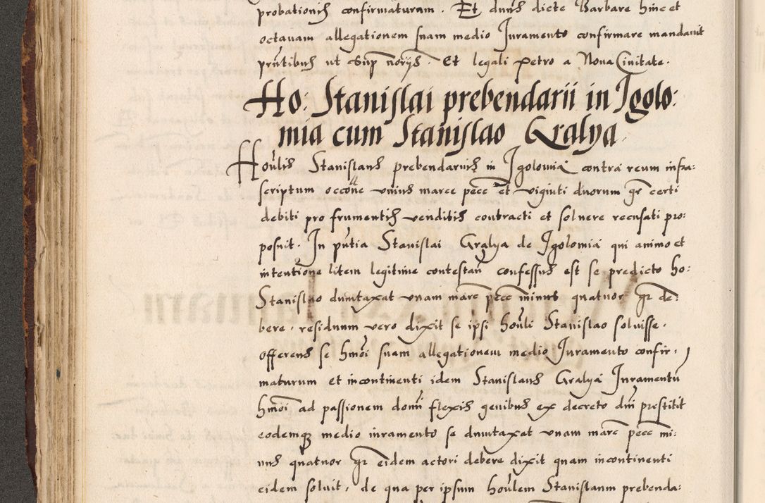 Zdjęcie nr 49 dla obiektu archiwalnego: Acta causarum, obligacionum, sentenciarum tam interlocutoriarum quam diffinitivarum constitutionumque coram reverendo patre domino Petro Porembski canonico et officiali generali Cracoviensi de anno Domini millesimo quingentesimo quadragesimo nono, cuius indictio septima, pontificatus sanctissimi in Christo patris et domini nostri domini Pauli divina providencia tercii, anno ipsius nacionis Pauli pape terciii die tercia mensis Novembris inchoatur