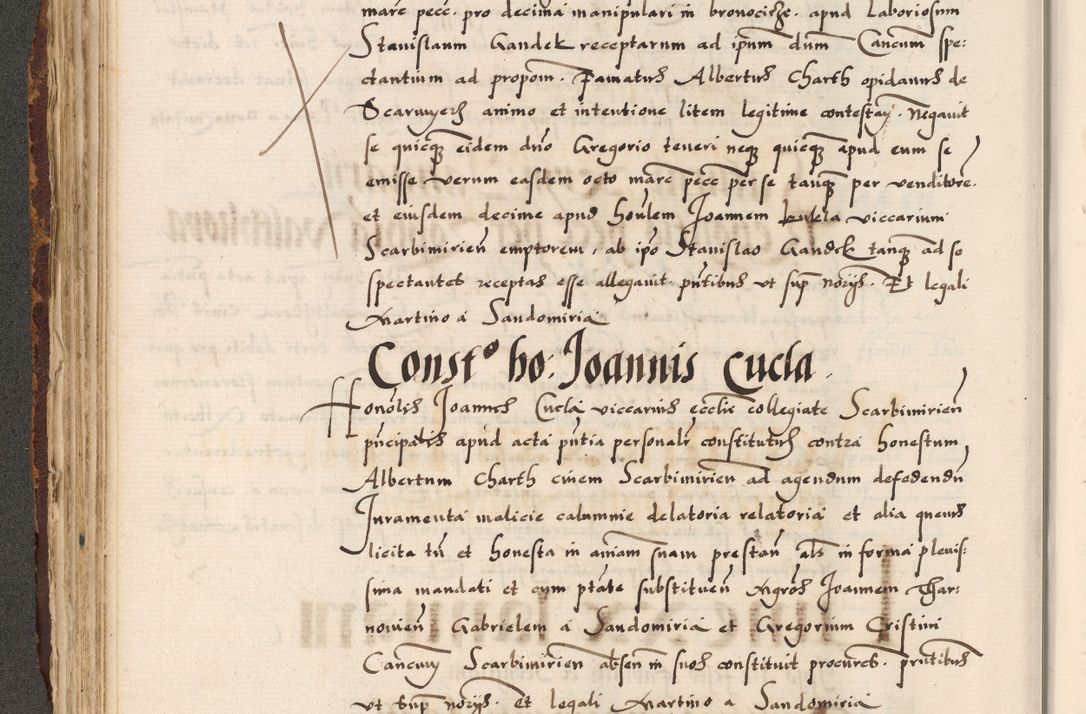 Zdjęcie nr 51 dla obiektu archiwalnego: Acta causarum, obligacionum, sentenciarum tam interlocutoriarum quam diffinitivarum constitutionumque coram reverendo patre domino Petro Porembski canonico et officiali generali Cracoviensi de anno Domini millesimo quingentesimo quadragesimo nono, cuius indictio septima, pontificatus sanctissimi in Christo patris et domini nostri domini Pauli divina providencia tercii, anno ipsius nacionis Pauli pape terciii die tercia mensis Novembris inchoatur