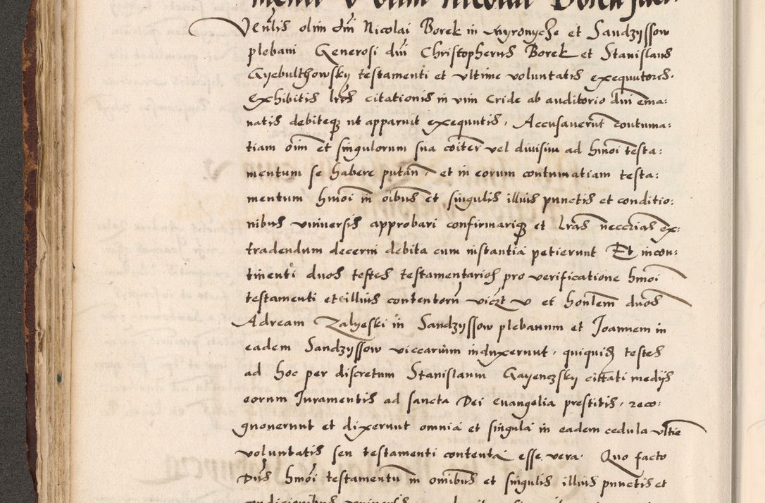 Zdjęcie nr 61 dla obiektu archiwalnego: Acta causarum, obligacionum, sentenciarum tam interlocutoriarum quam diffinitivarum constitutionumque coram reverendo patre domino Petro Porembski canonico et officiali generali Cracoviensi de anno Domini millesimo quingentesimo quadragesimo nono, cuius indictio septima, pontificatus sanctissimi in Christo patris et domini nostri domini Pauli divina providencia tercii, anno ipsius nacionis Pauli pape terciii die tercia mensis Novembris inchoatur