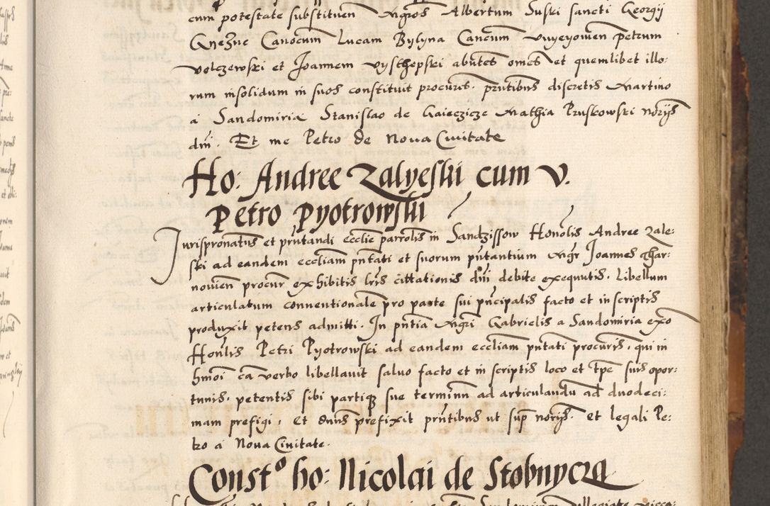 Zdjęcie nr 63 dla obiektu archiwalnego: Acta causarum, obligacionum, sentenciarum tam interlocutoriarum quam diffinitivarum constitutionumque coram reverendo patre domino Petro Porembski canonico et officiali generali Cracoviensi de anno Domini millesimo quingentesimo quadragesimo nono, cuius indictio septima, pontificatus sanctissimi in Christo patris et domini nostri domini Pauli divina providencia tercii, anno ipsius nacionis Pauli pape terciii die tercia mensis Novembris inchoatur