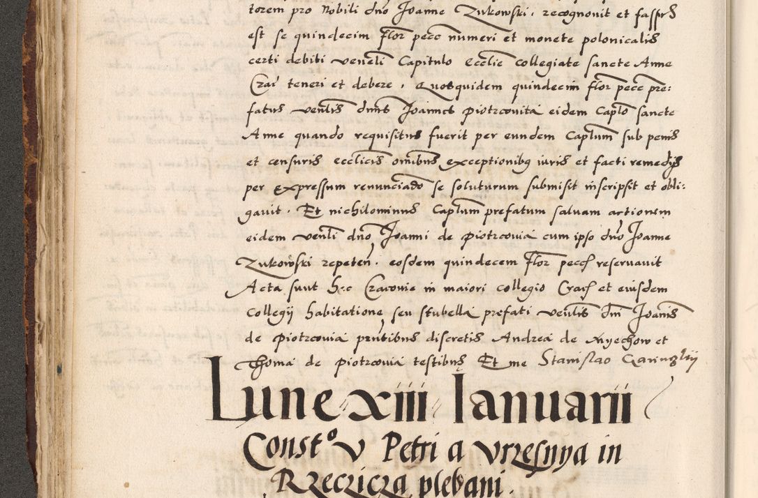 Zdjęcie nr 62 dla obiektu archiwalnego: Acta causarum, obligacionum, sentenciarum tam interlocutoriarum quam diffinitivarum constitutionumque coram reverendo patre domino Petro Porembski canonico et officiali generali Cracoviensi de anno Domini millesimo quingentesimo quadragesimo nono, cuius indictio septima, pontificatus sanctissimi in Christo patris et domini nostri domini Pauli divina providencia tercii, anno ipsius nacionis Pauli pape terciii die tercia mensis Novembris inchoatur